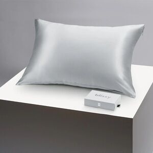 2 Blissy Silver Pillowcases in King